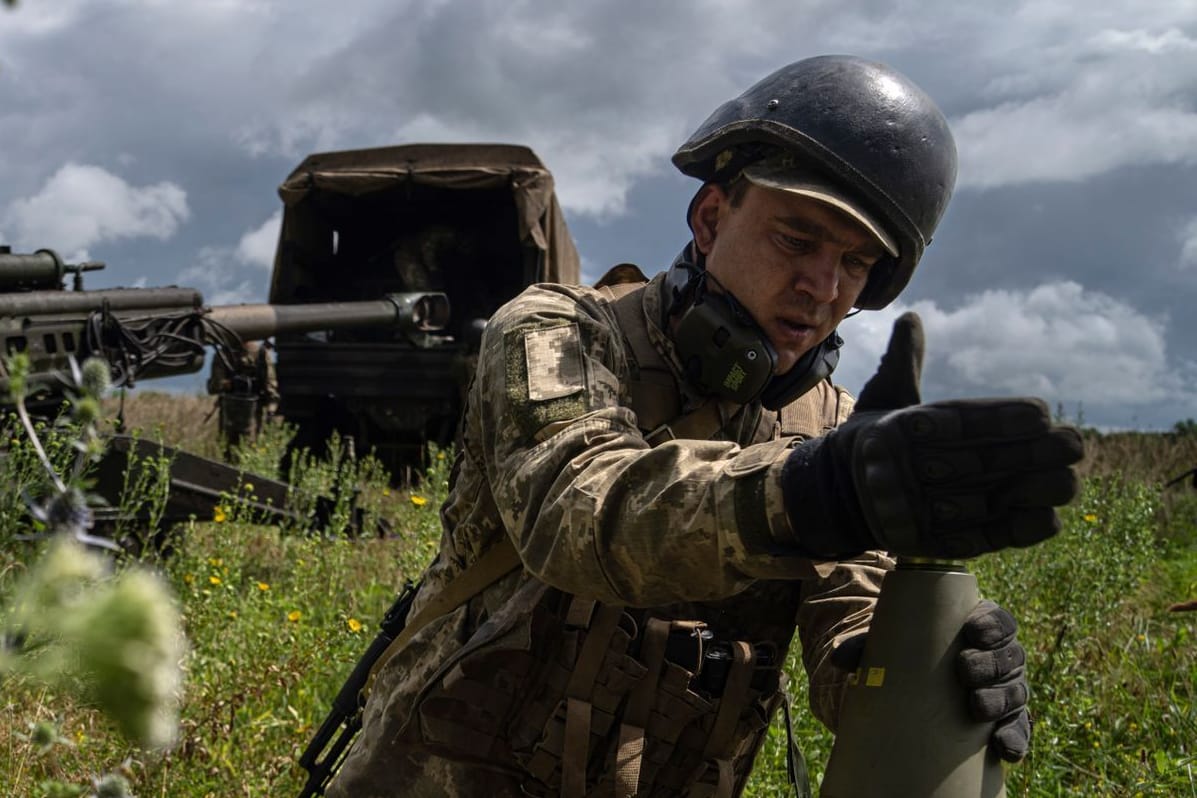 Ukrainischer Soldat: In der Region Kursk rückt die Ukraine wohl weiter vor.