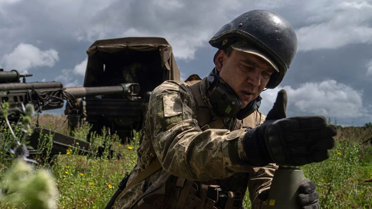 Ukrainischer Soldat: In der Region Kursk rückt die Ukraine wohl weiter vor.