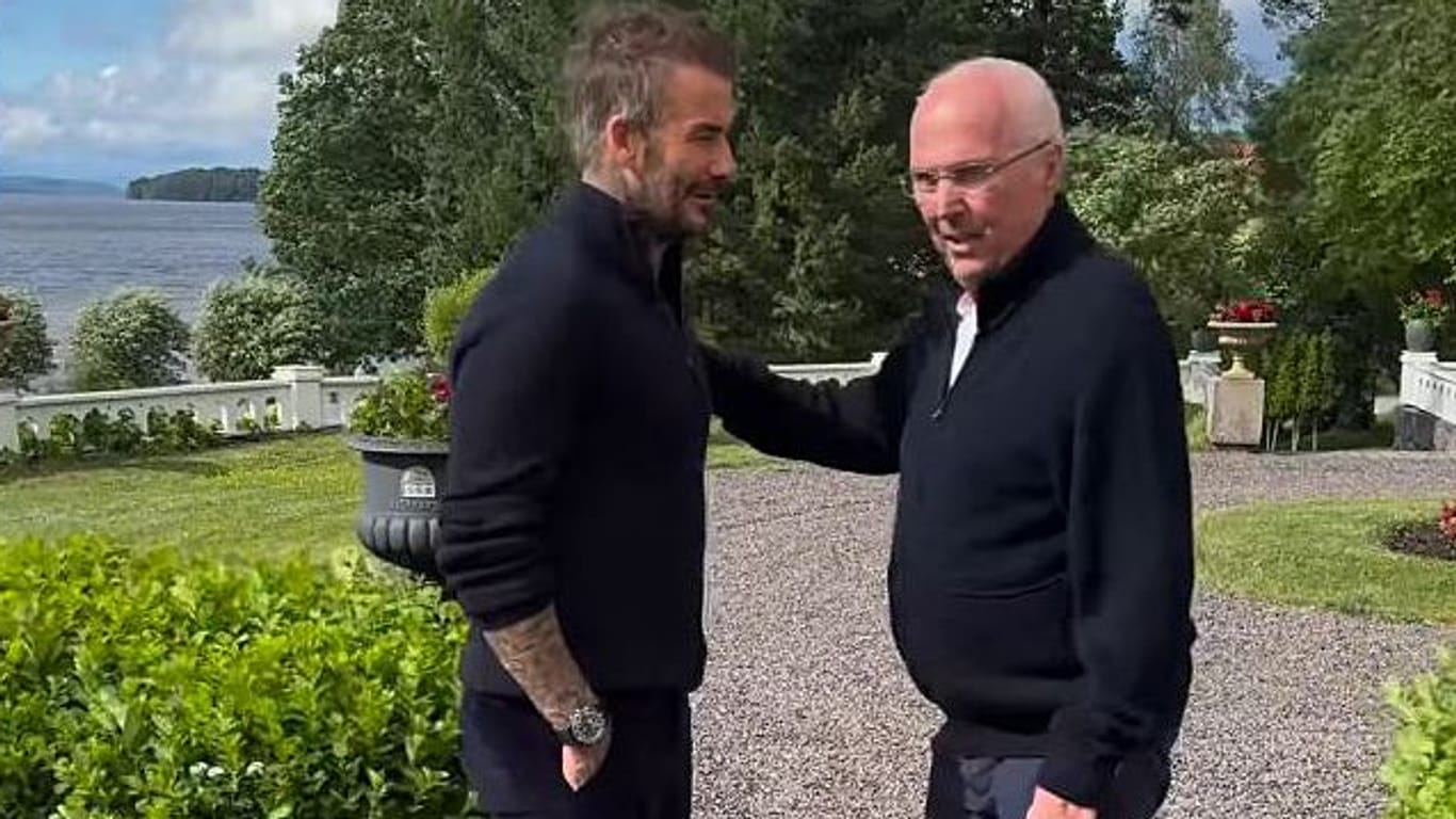 David Beckham und Sven-Göran Eriksson: Der Superstar und der schwedische Trainer kennen sich aus der gemeinsamen Zeit bei der englischen Nationalelf.