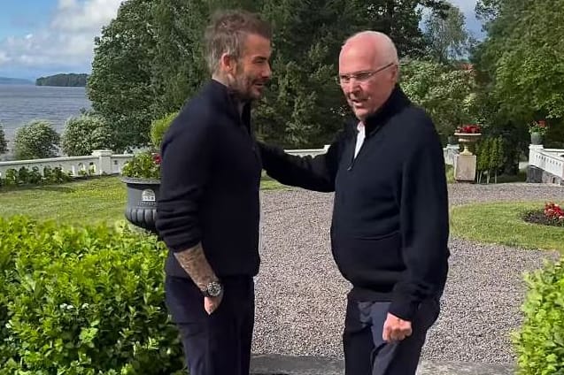 David Beckham und Sven-Göran Eriksson: Der Superstar und der schwedische Trainer kennen sich aus der gemeinsamen Zeit bei der englischen Nationalelf.