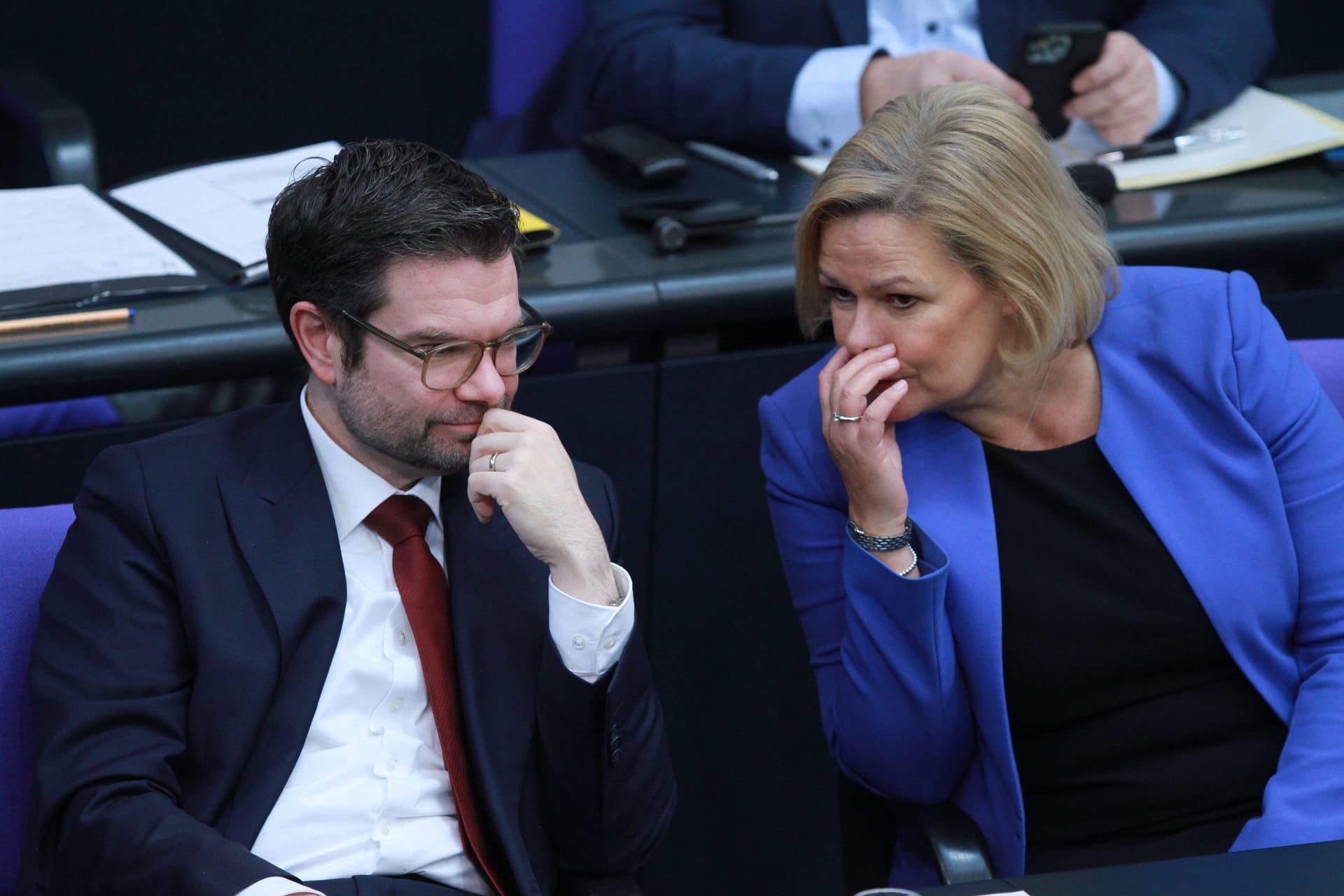 Justizminister Marco Buschmann (FDP), Innenministerin Nancy Faeser (SPD): Sie haben federführend ein neues Sicherheitspaket erarbeitet.