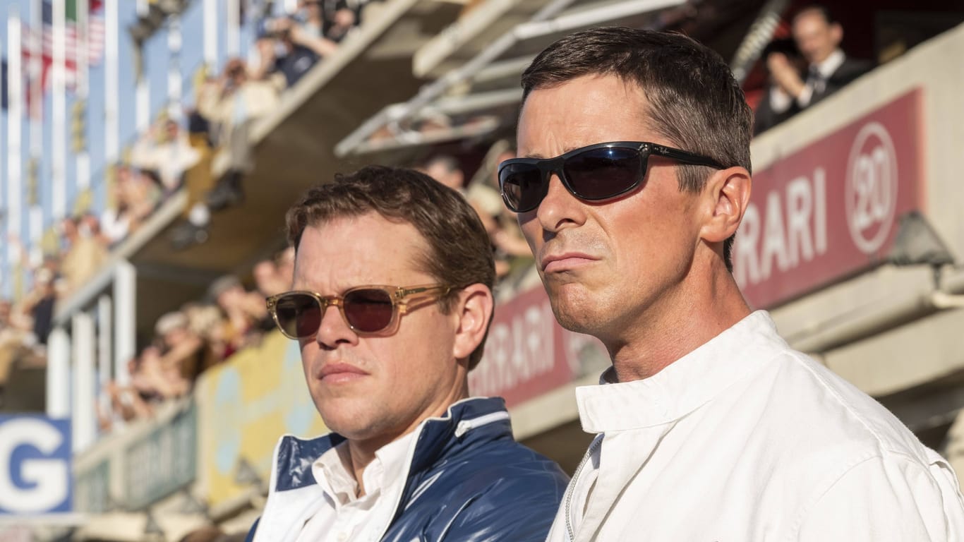 Motorsport-Geschichte im Kino: In "Le Mans 66 - Gegen jede Chance" verkörpert Matt Damon (links) das Konstrukteurs-Genie. Christian Bale (rechts) spielt den Rennfahrer Ken Miles.