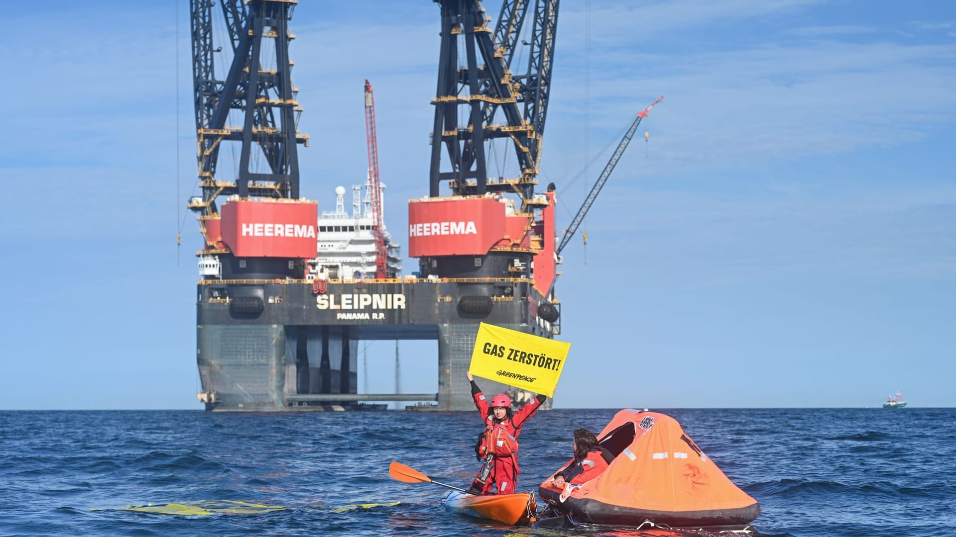 Greenpeace-Aktion auf der Nordsee