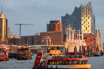 Blick auf die "Elphi" und die Landungsbrücken (Archivbild): In Hamburg gibt es mehr als 1.000 sogenannter Einkommensmillionäre.