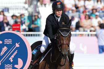 Unglückliche Vorstellung: Annika Zillekens beim Reiten im Modernen Fünfkampf.