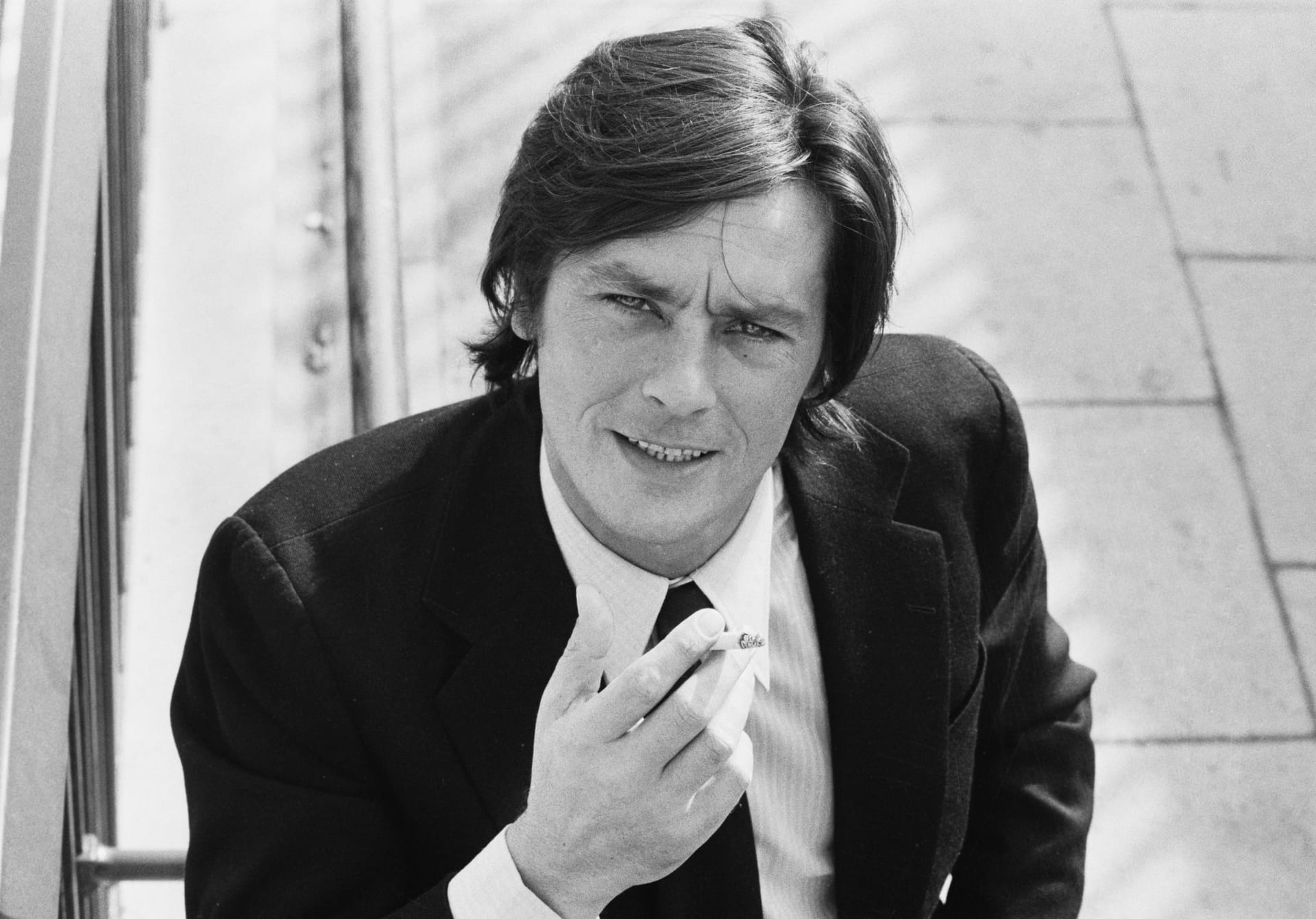 Der französische Schauspieler Alain Delon im Oktober 1972.