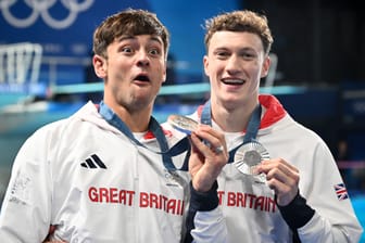 Tom Daley (l.) neben Noah Williams: Der erfolgreiche Olympionike beendet seine Karriere.