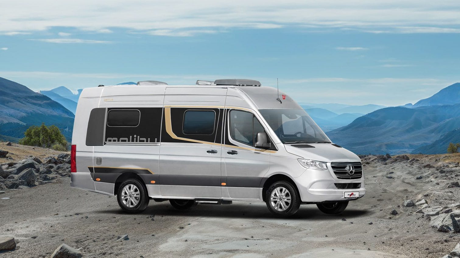 Verlängert: Der Malibu Genius basiert auf dem Mercedes Sprinter.