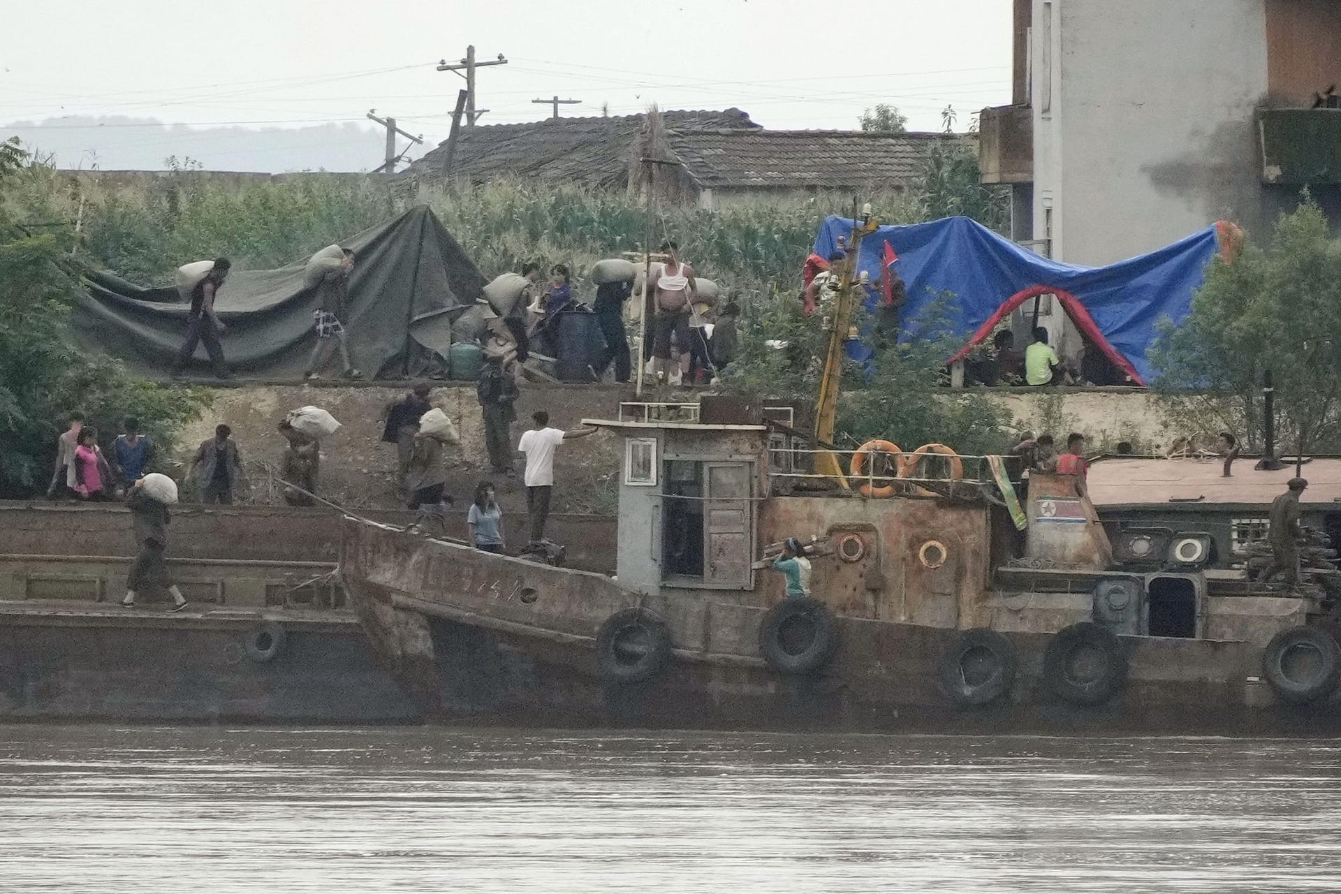 Nach schweren Regenfälle in Nordkorea