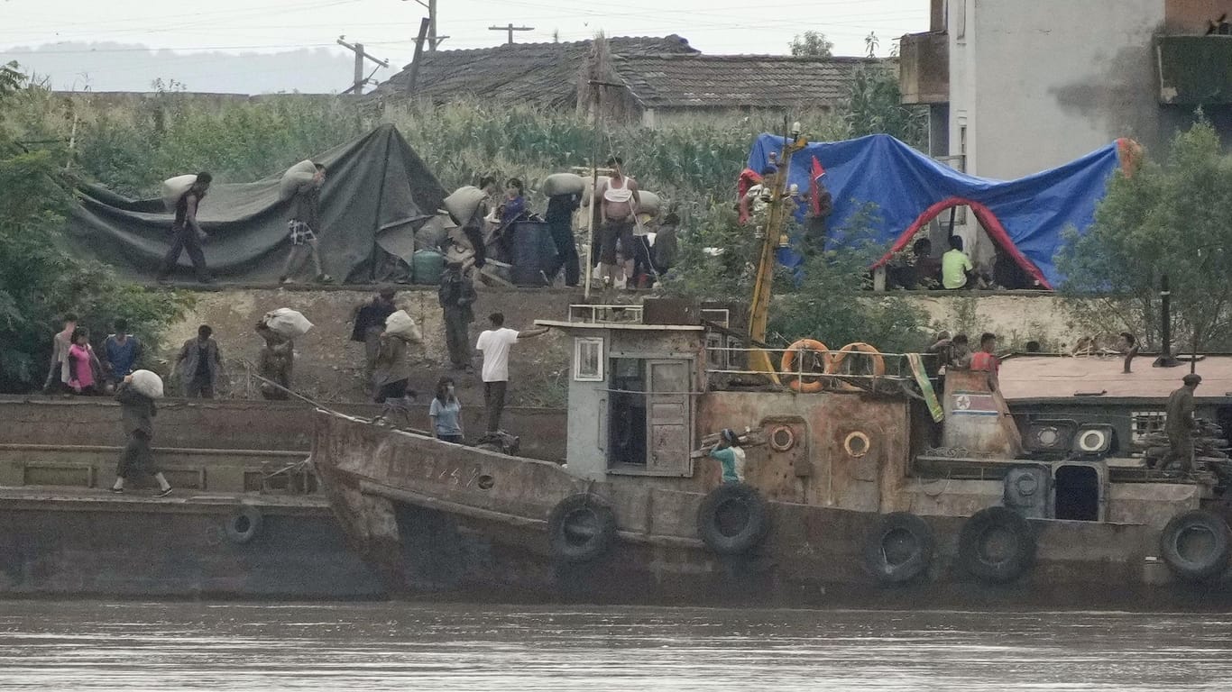 Nach schweren Regenfälle in Nordkorea