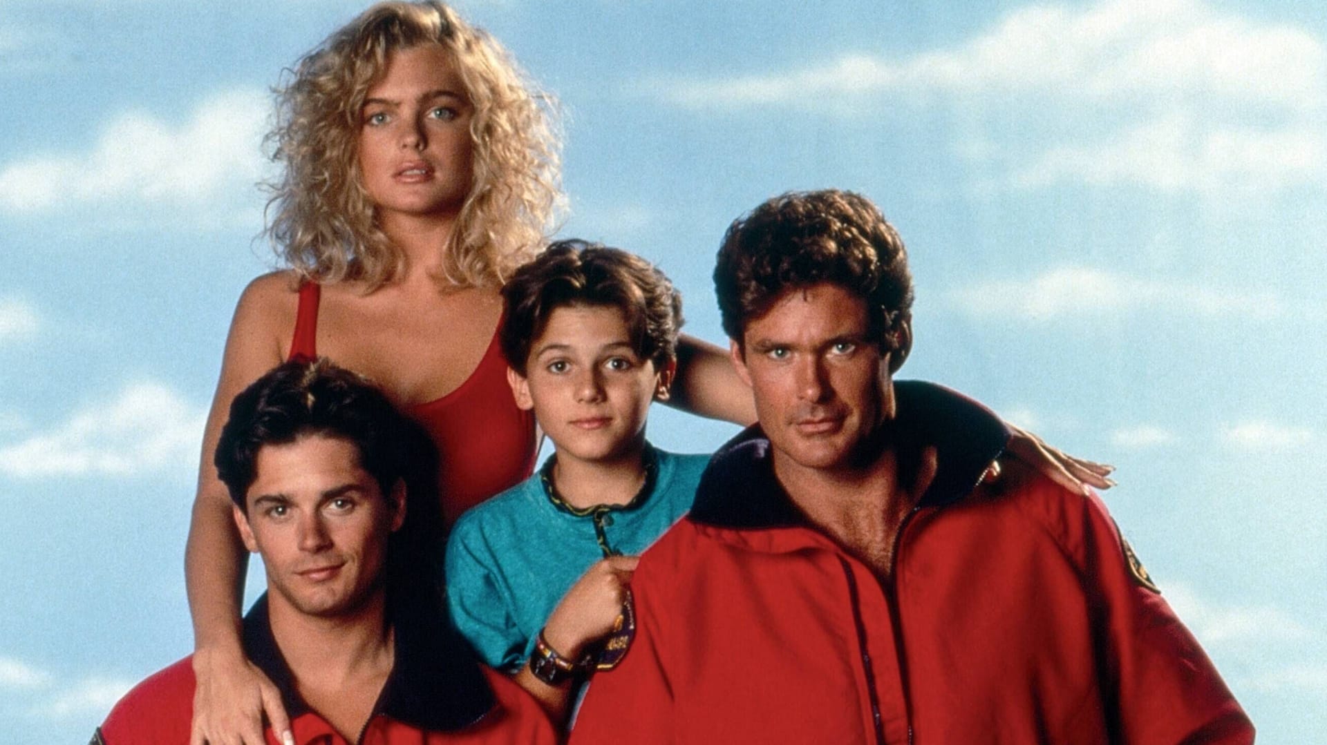 Sie spielten bei "Baywatch" mit: Billy Warlock, Erika Eleniak, Jeremy Jackson und David Hasselhoff.