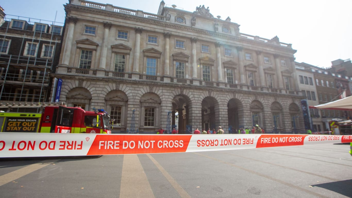 Brand im Somerset House in London