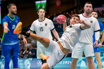 Rune Dahmke (am Ball): Deutschland ist ins Viertelfinale eingezogen.