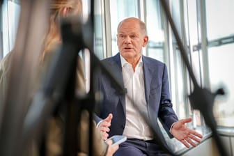 Bundeskanzler Scholz im Sat.1-Interview