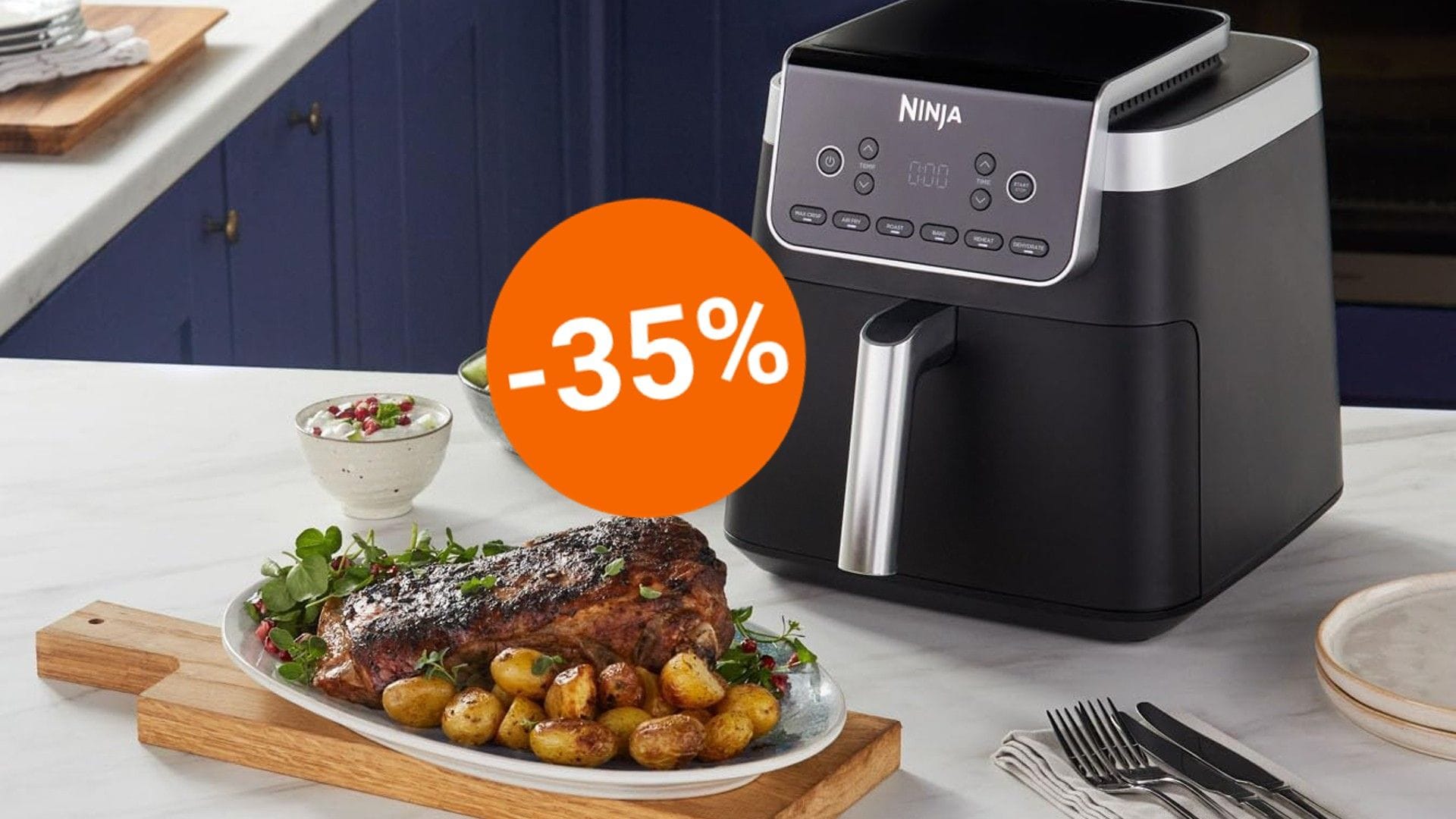 Für köstlich knusprige Speisen: Nutzen Sie die Gelegenheit und sichern Sie sich den Ninja Airfryer zum bisher niedrigsten Preis!