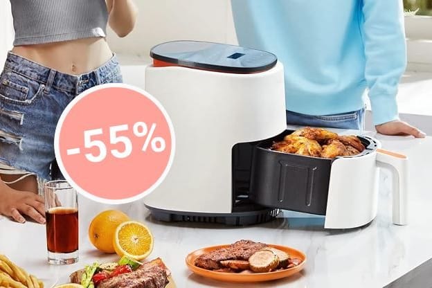 Vielseitiges Kochvergnügen zum kleinen Preis: Der Airfryer von Cosori ist bei Lidl heute so günstig wie noch nie.