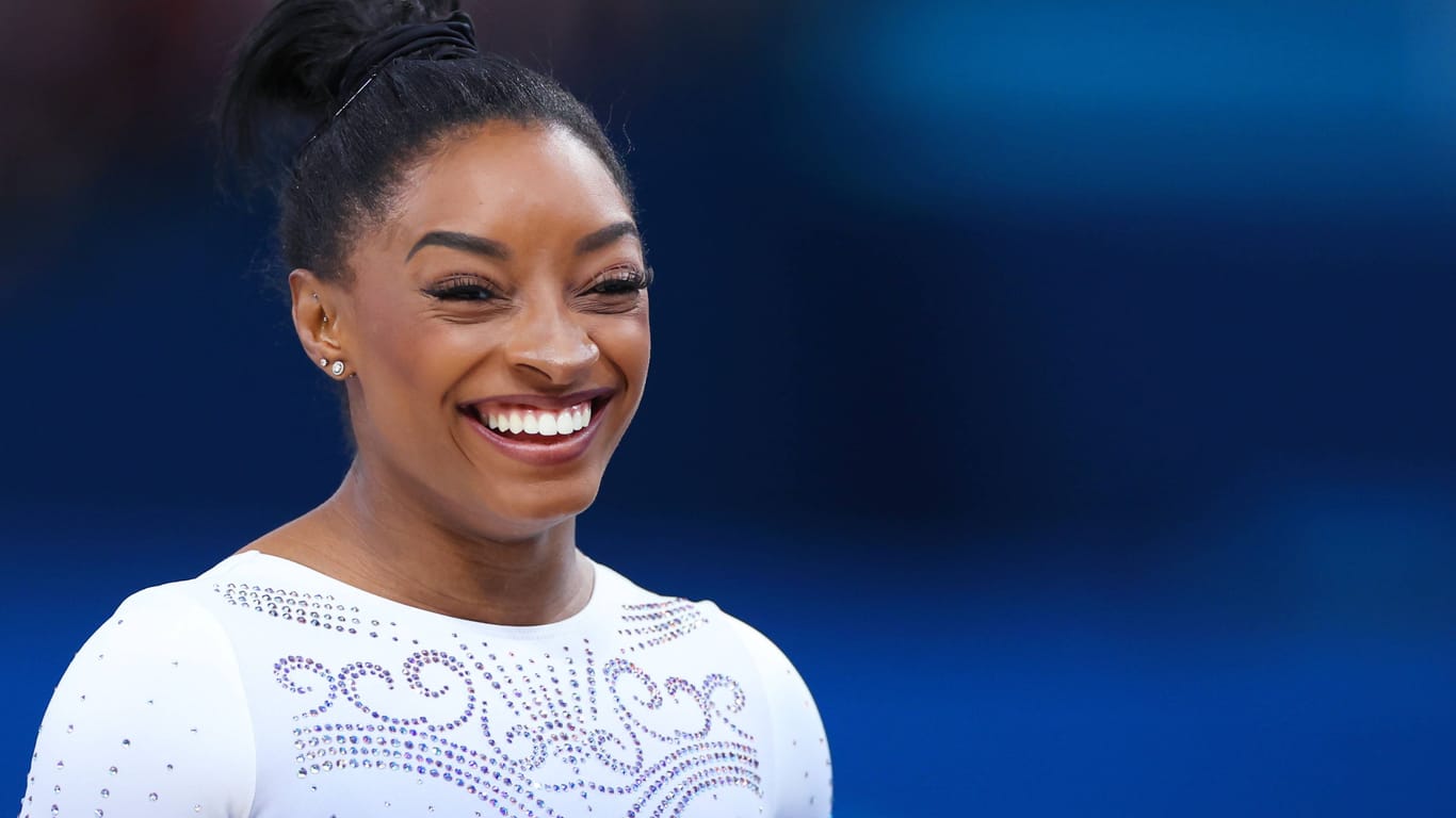 Simone Biles: Sie begeisterte das Publikum in Paris.