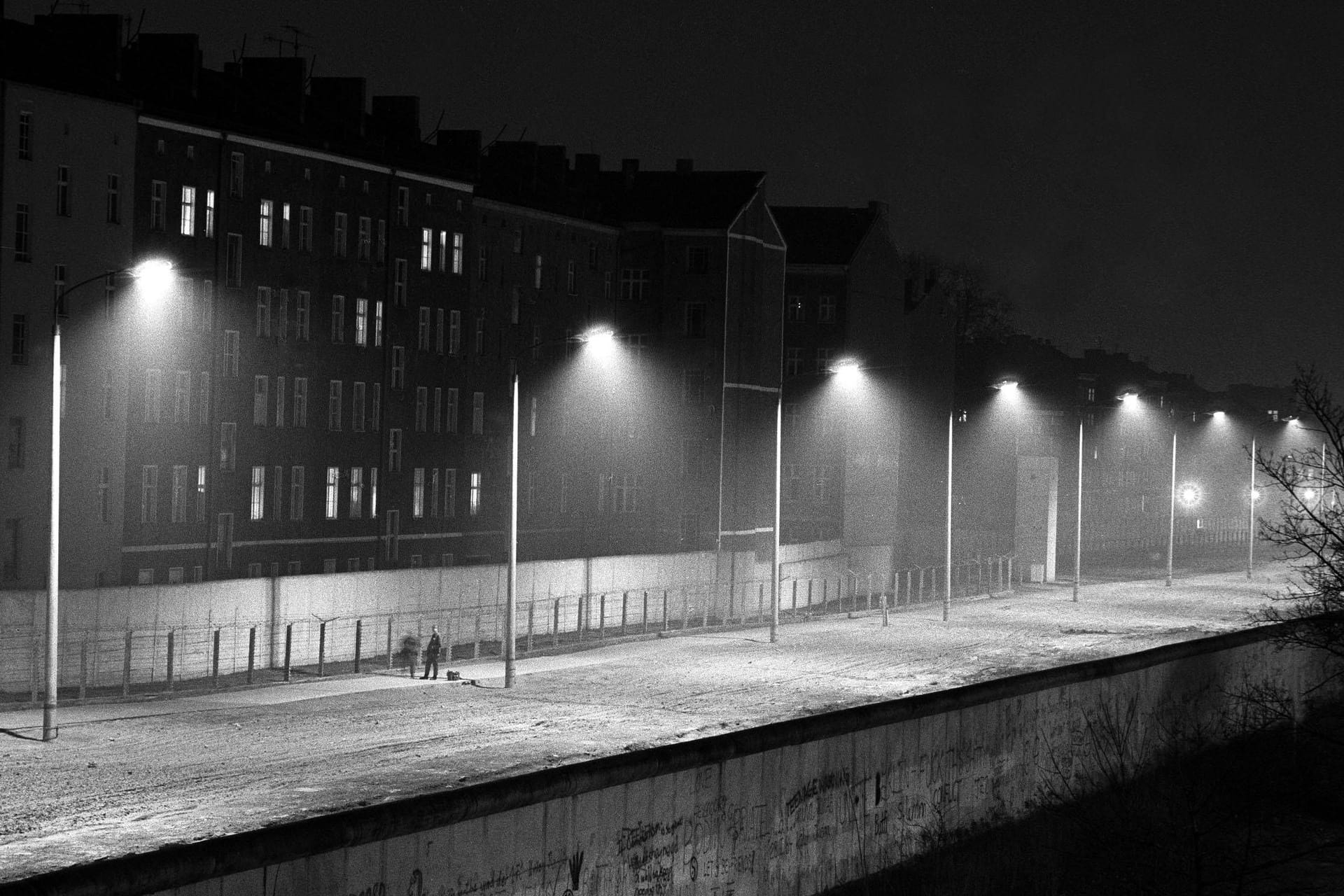 Der Todesstreifen an der Berliner Mauer.