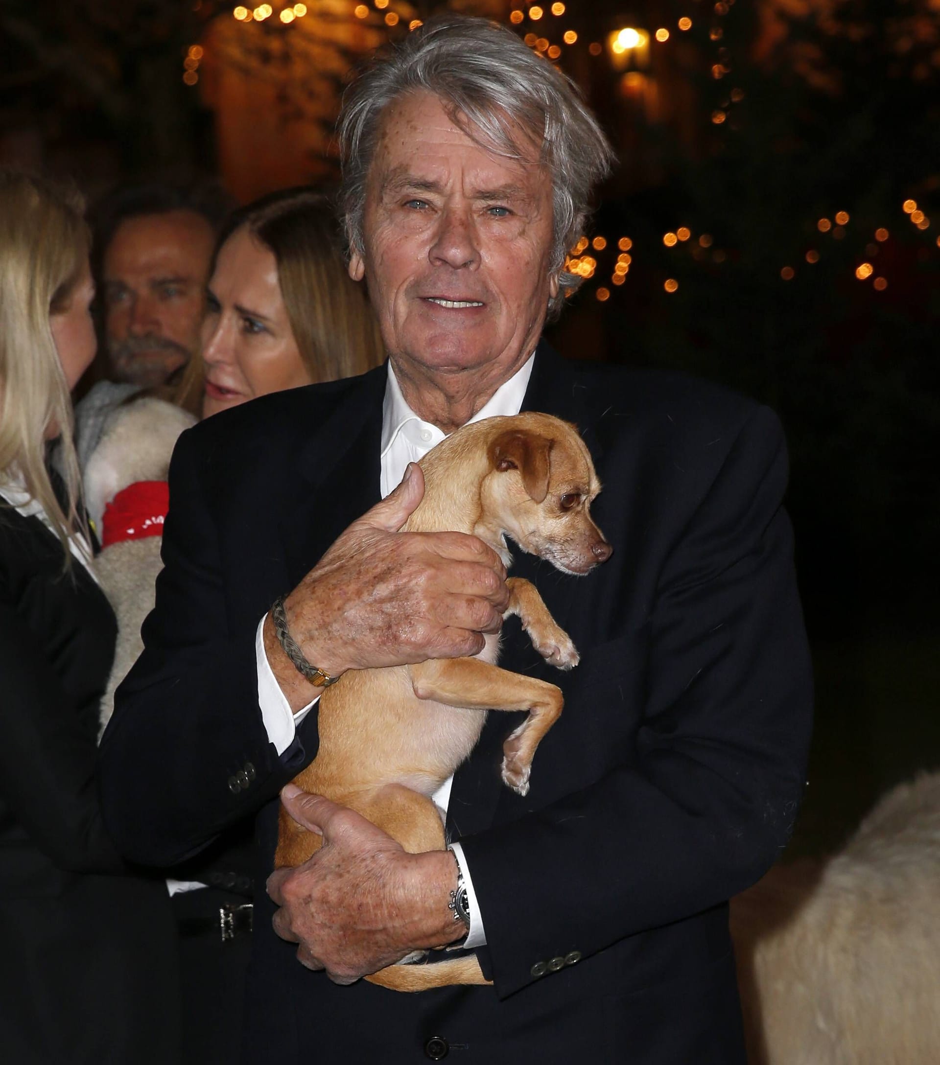 Alain Delon besaß in seinem Leben um die 50 Hunde.