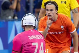 Jean-Paul Danneberg (l.) heizte das Finale vor dem Duell mit einer Äußerung emotional auf.