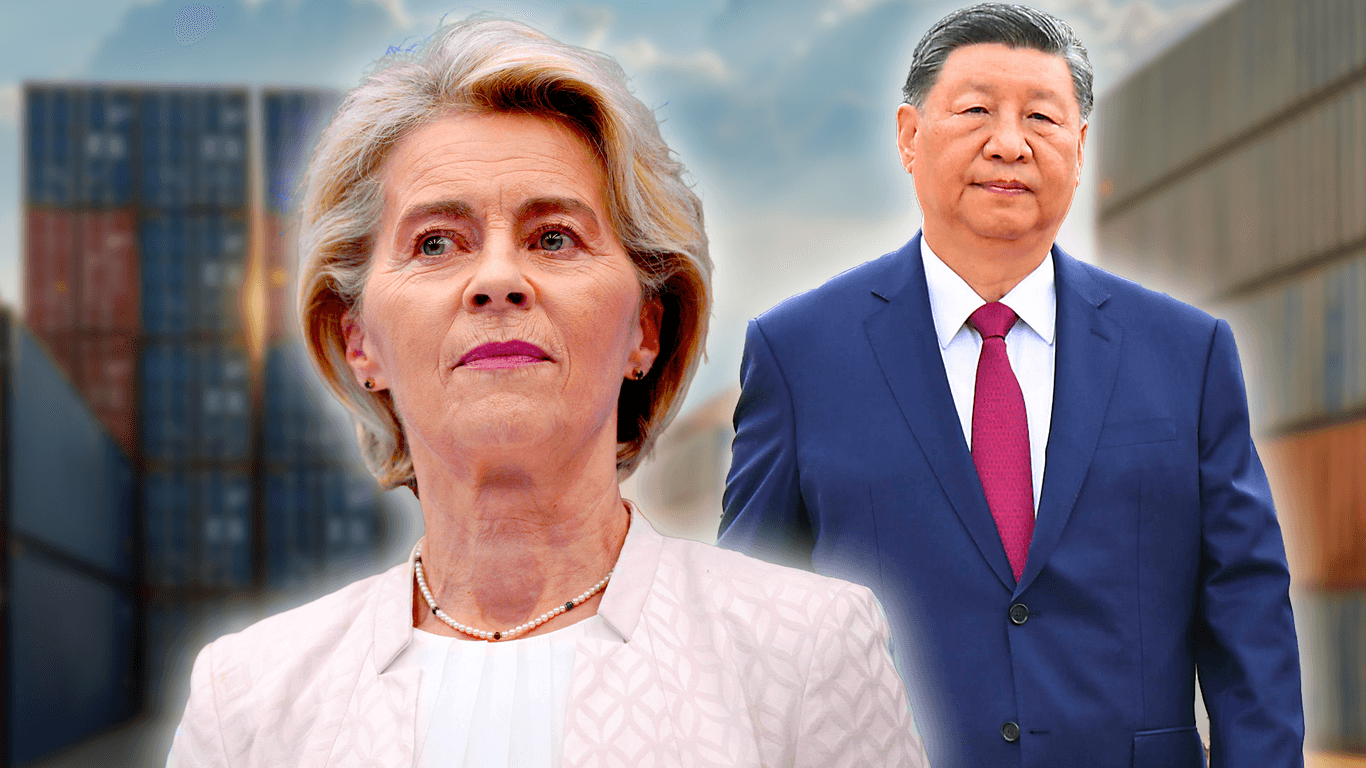 EU-Kommissionspräsidentin Ursula von der Leyen und Chinas Machthaber Xi Jinping: Im Zollstreit geht es längst nicht mehr nur um E-Autos.