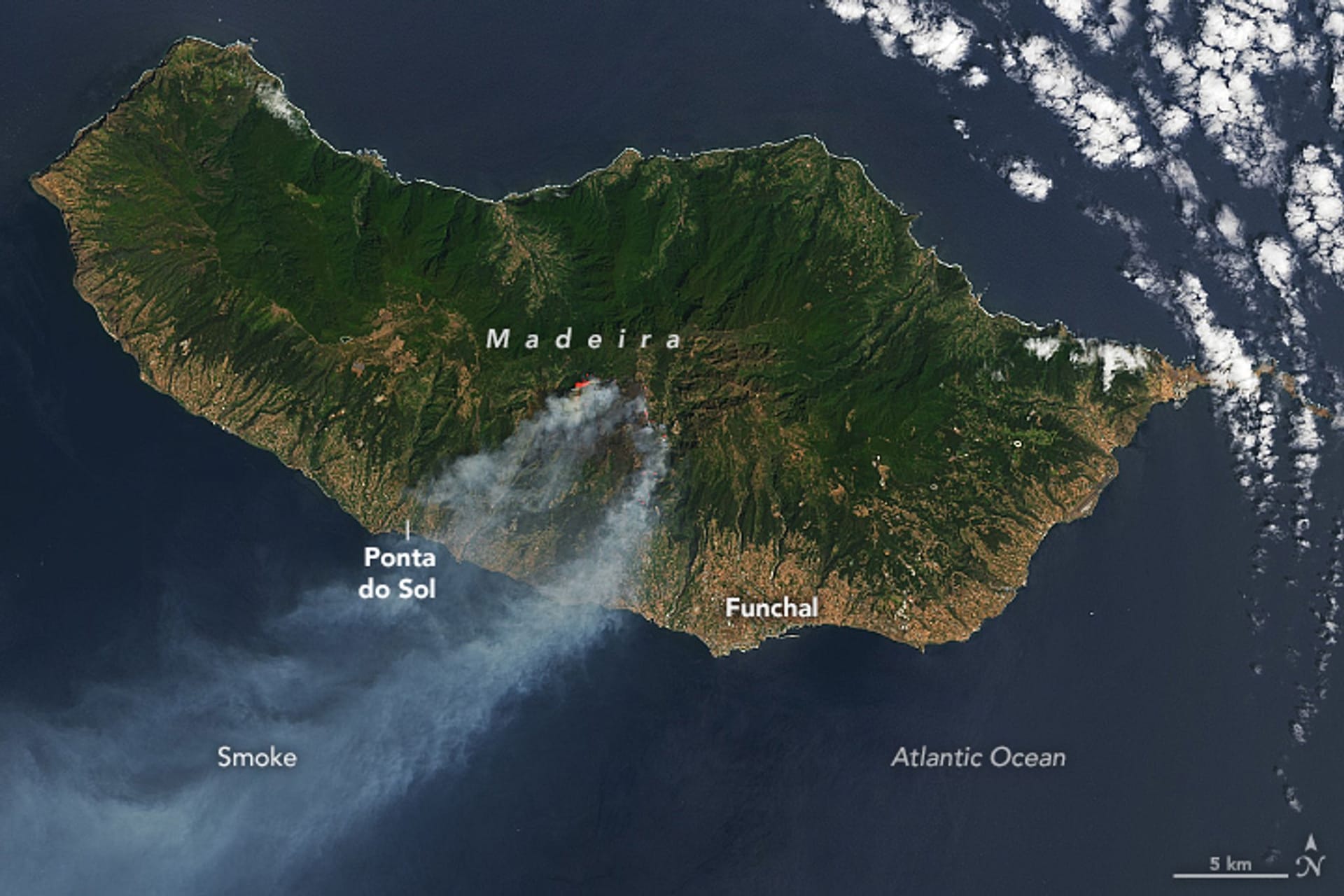 Waldbrände auf Madeira