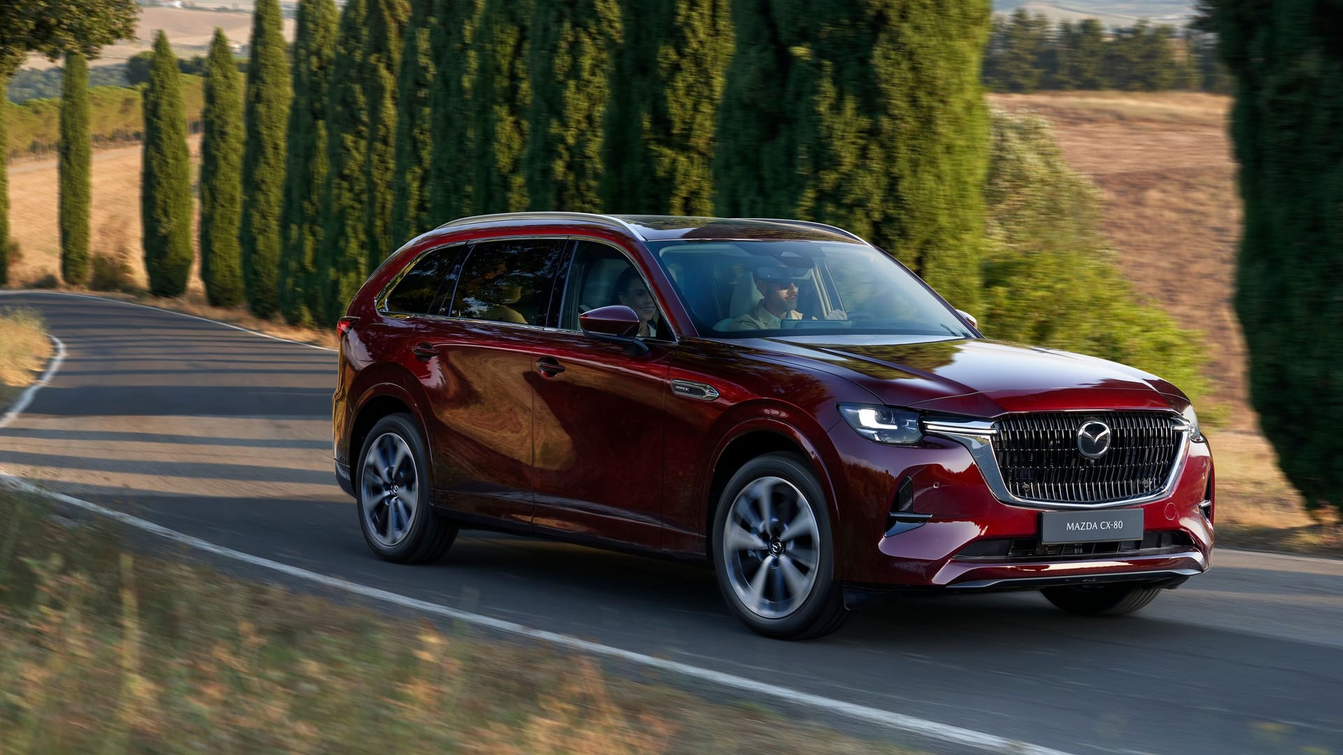 Mazda CX-80: Das SUV hat bis zu sieben Sitze.