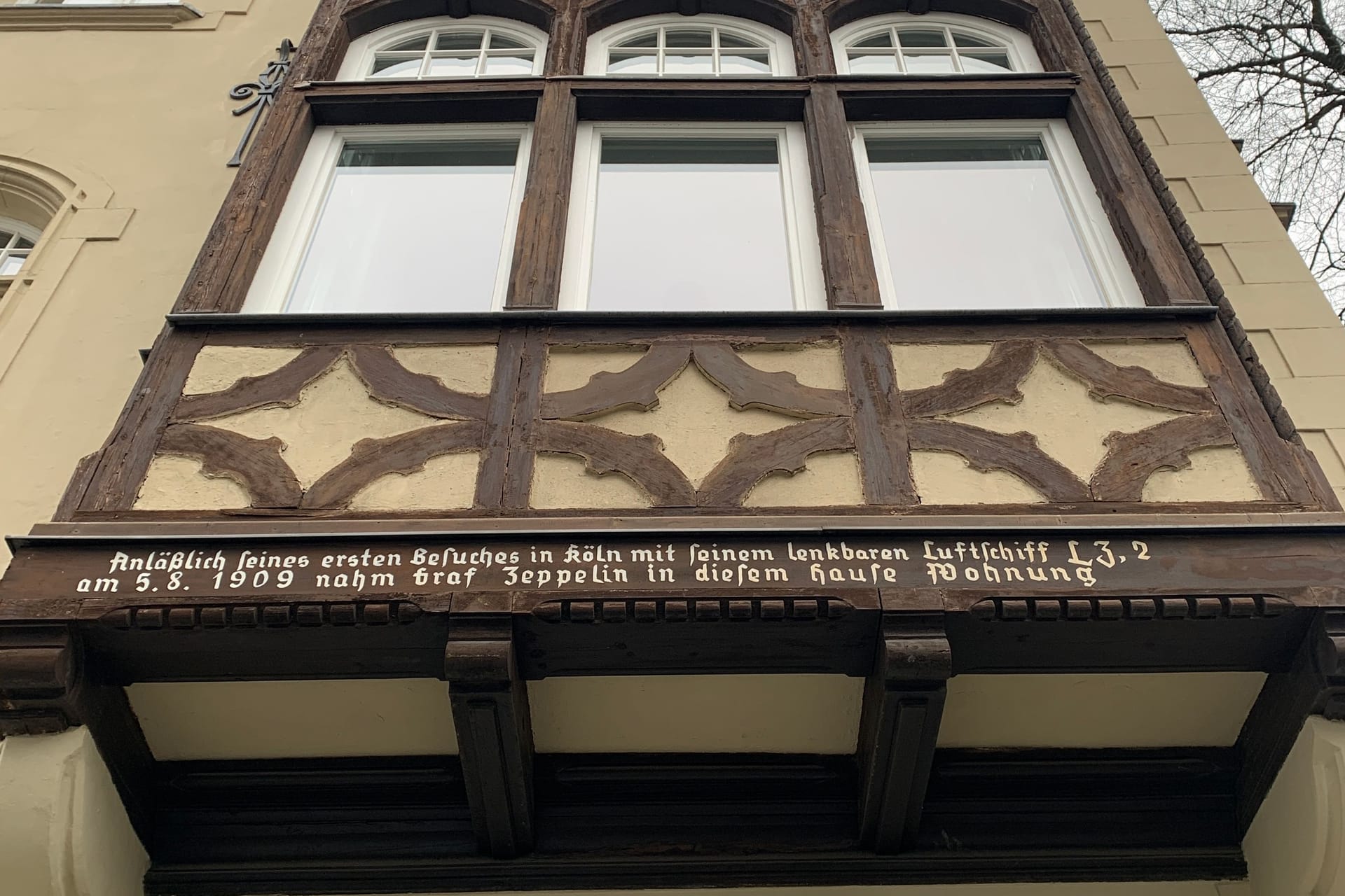 In der Nähe des Stadtgartens: In diesem Haus hielt sich Graf von Zeppelin während seines Besuchs 1909 auf.