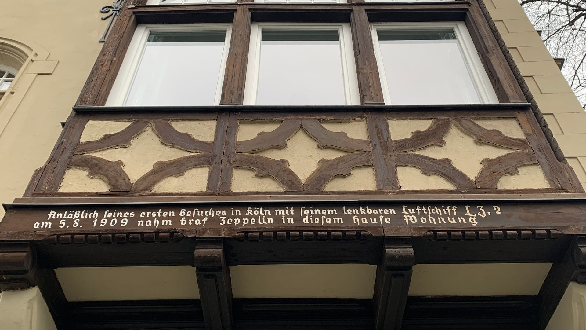 In der Nähe des Stadtgartens: In diesem Haus hielt sich Graf von Zeppelin während seines Besuchs 1909 auf.