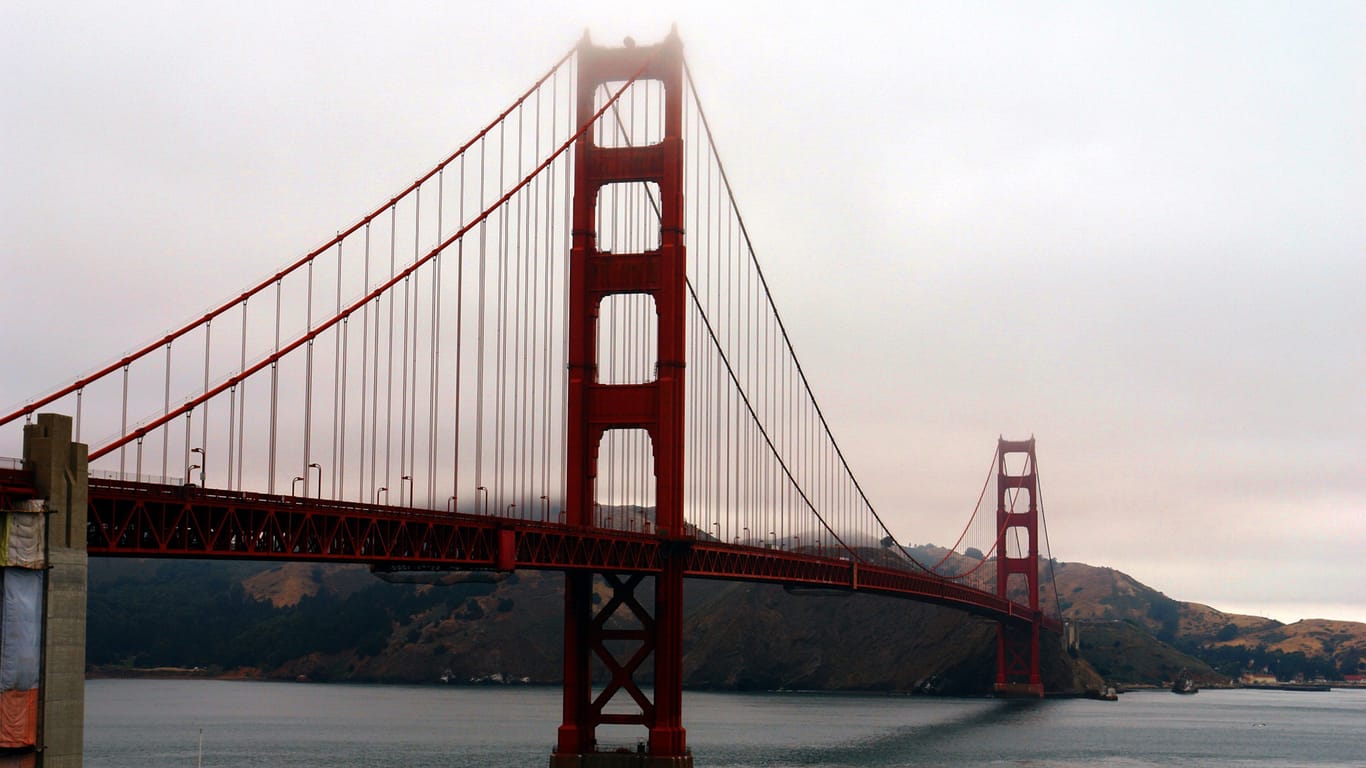 Die Golden Gate Bridge in San Francisco.