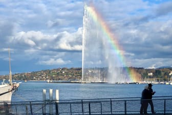 Genf - Wasserfontäne Jet d’Eau