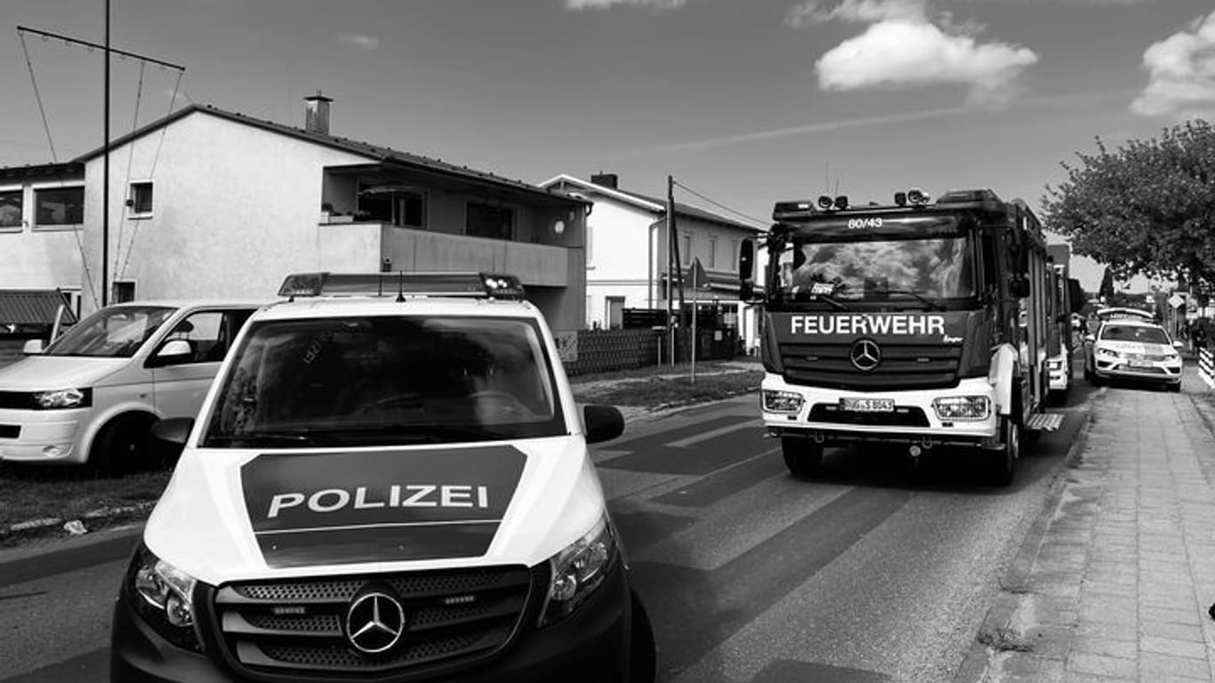 Die Unfallstelle: Die Radfahrerin erlitt laut Feuerwehr schwerste Kopfverletzungen.