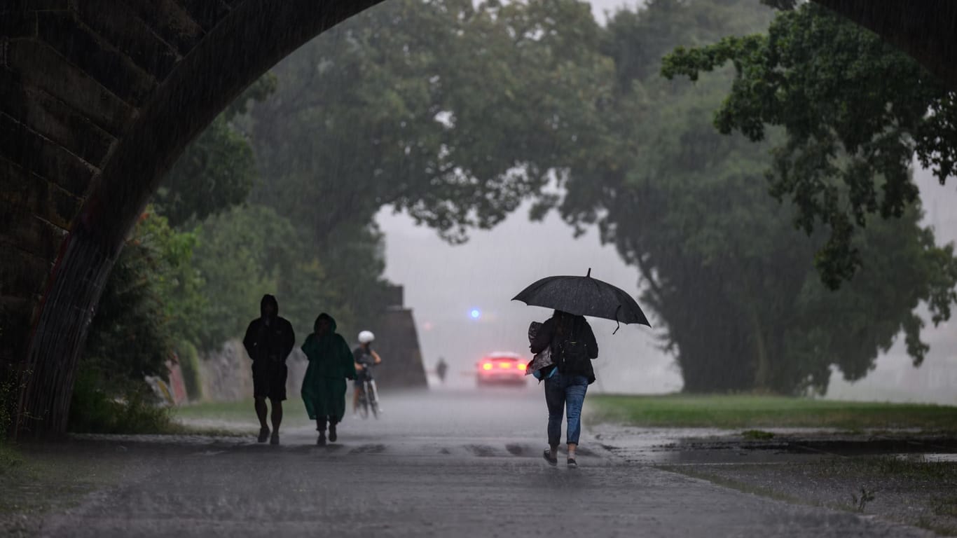 Regen in Dresden