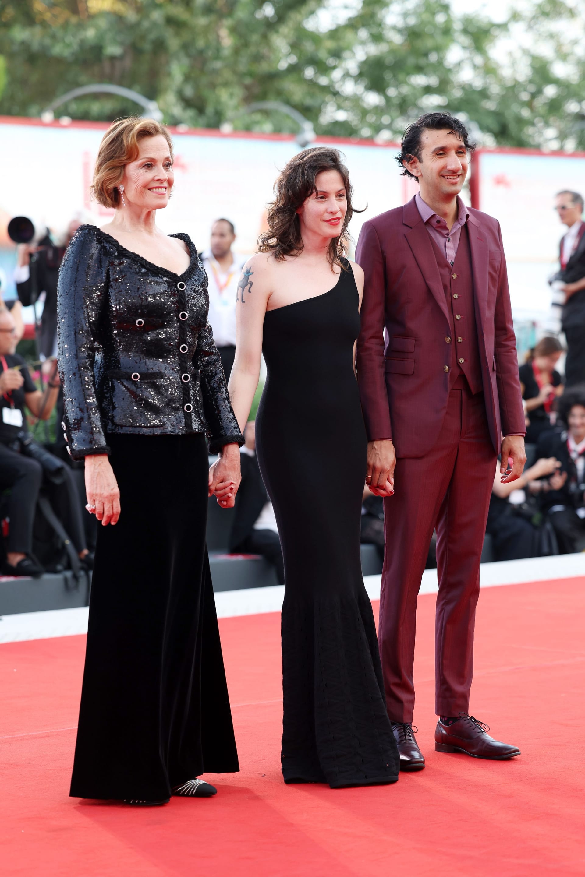 Sigourney Weaver, Shar Simpson und Nemo Allen in Venedig