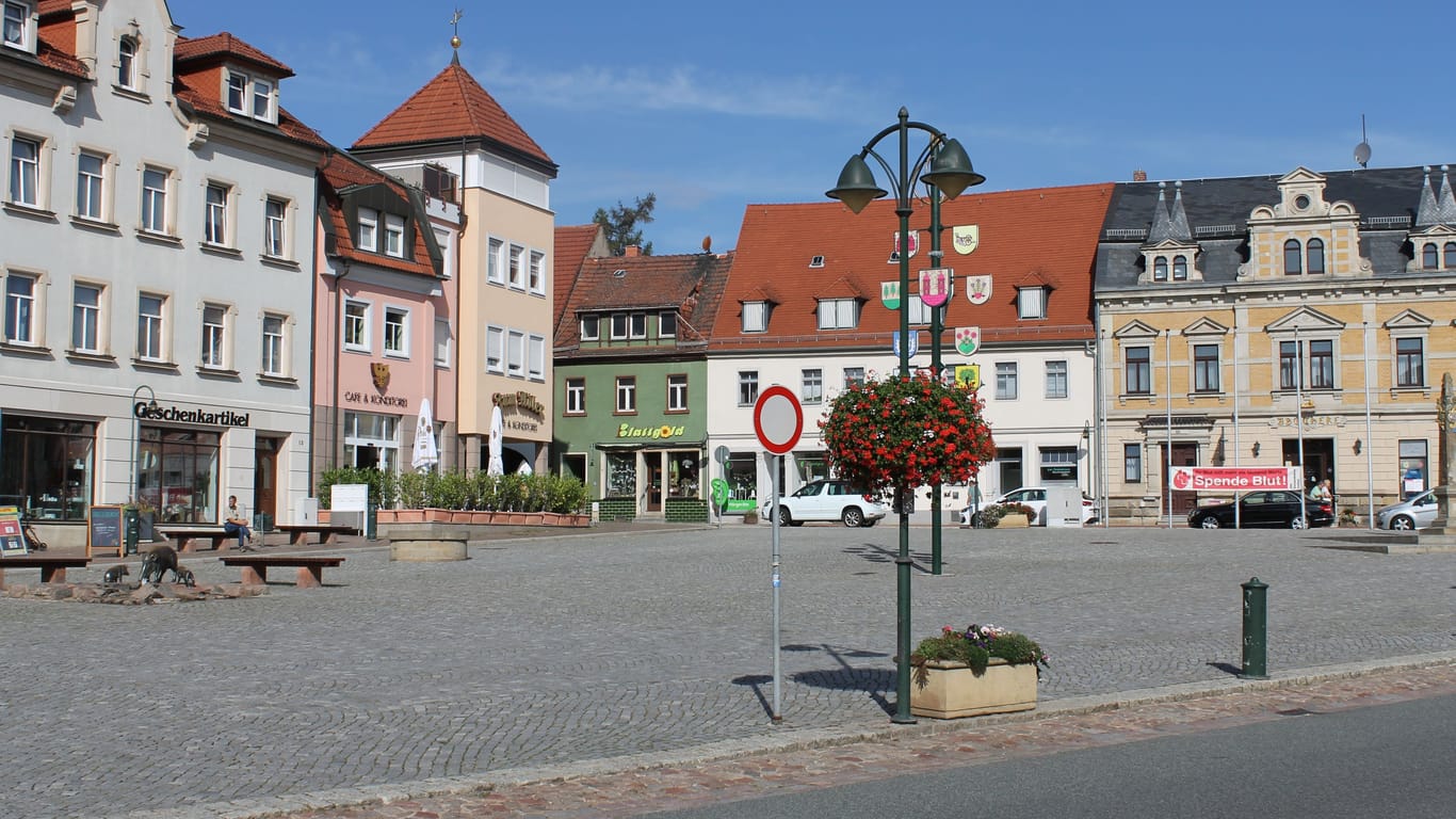 Der Wilsdruffer Marktplatz: Er wird wenig frequentiert.