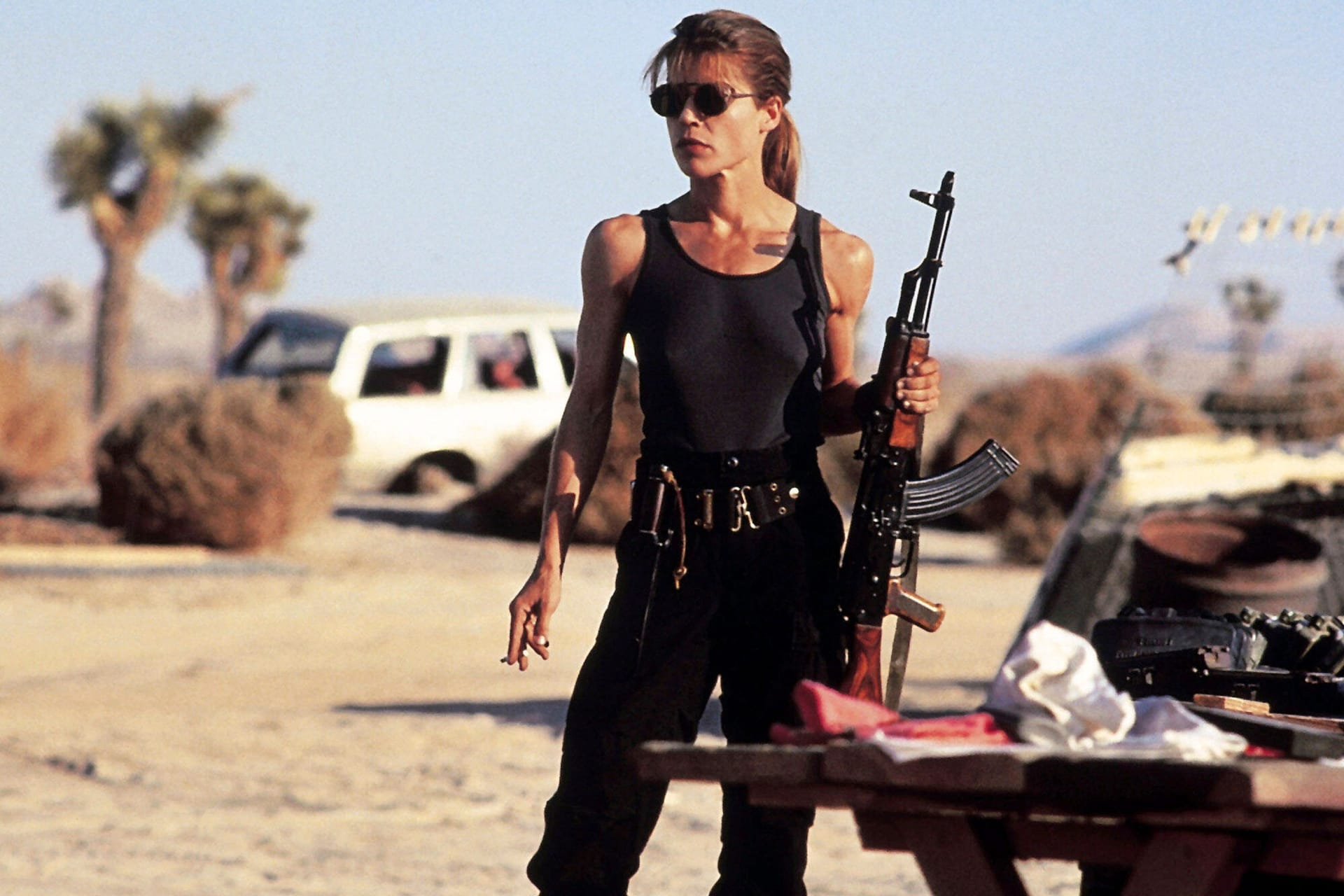 Linda Hamilton als Sarah Connor in "Terminator 2 – Tag der Abrechnung".