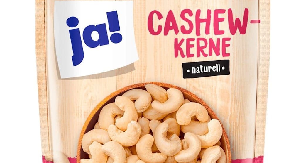 "Ja! Cashewkerne naturell": Der Rückruf gilt für das Produkt in der 200g-Gramm-Packung.