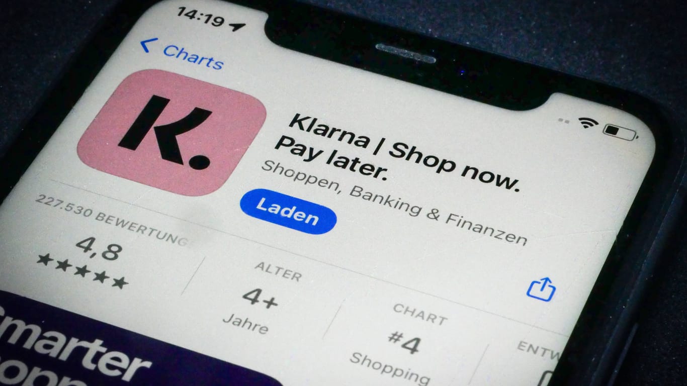 Klarna-App: Das schwedische Fintech-Unternehmen hat sich zu einem der führenden Anbieter von "Buy Now, Pay Later"-Diensten entwickelt (deutsch: Jetzt kaufen, später bezahlen).