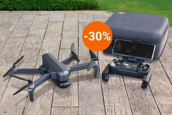 Bilder und Videos in 4K-Qualität: Bei Aldi ist eine GPS-Drohne mit über 30 Prozent Rabatt im Angebot.