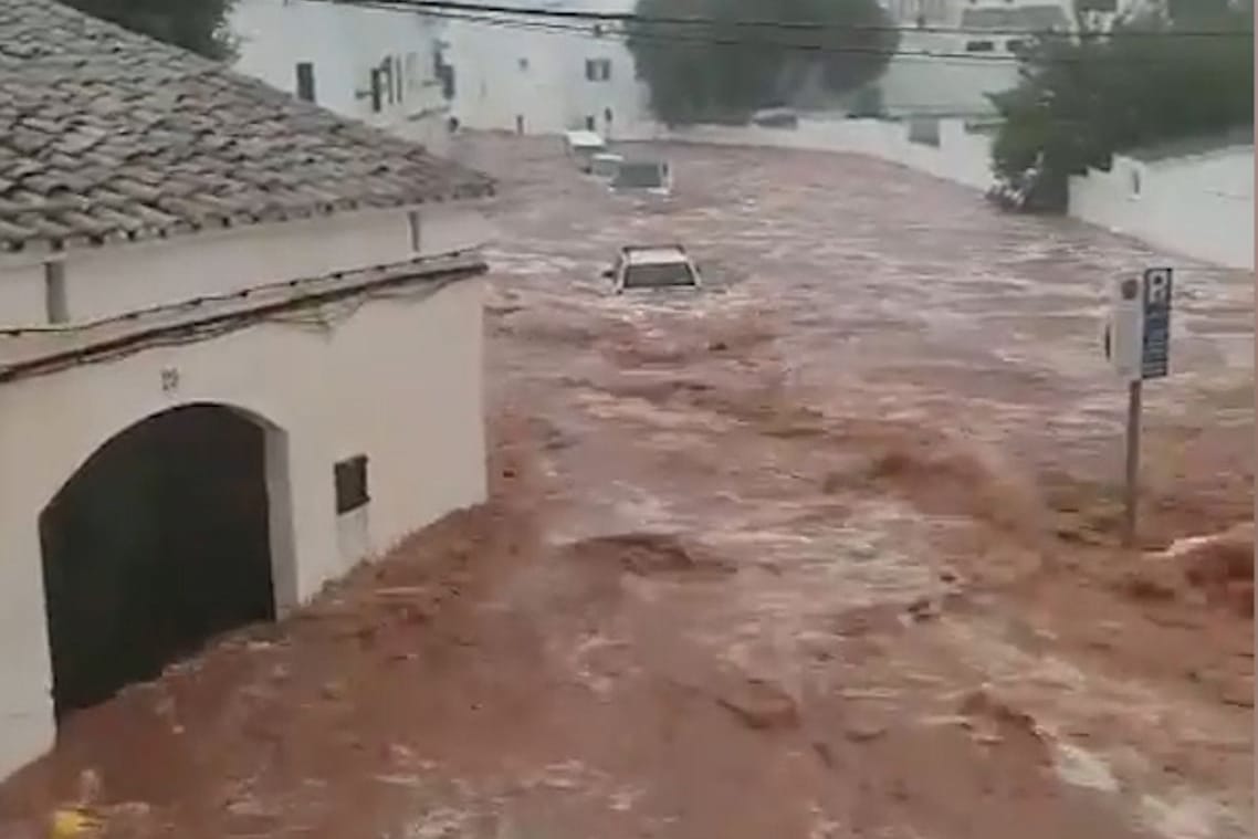 Unwetter auf den Balearen