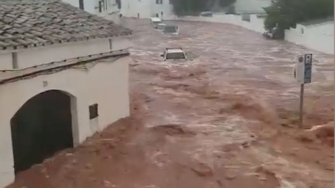 Unwetter auf den Balearen