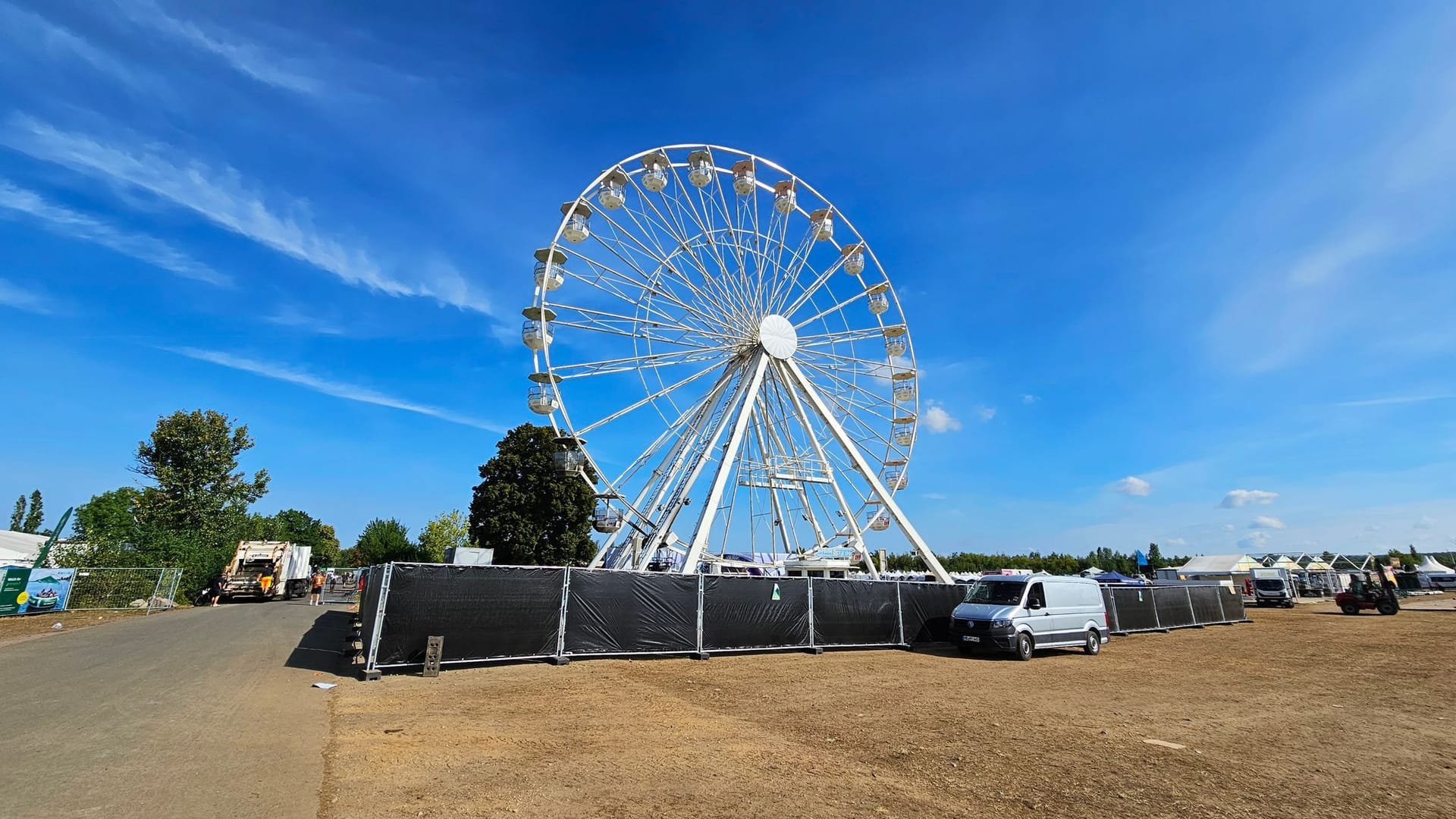 Nach Brand eines Riesenrads auf dem Highfield Festival