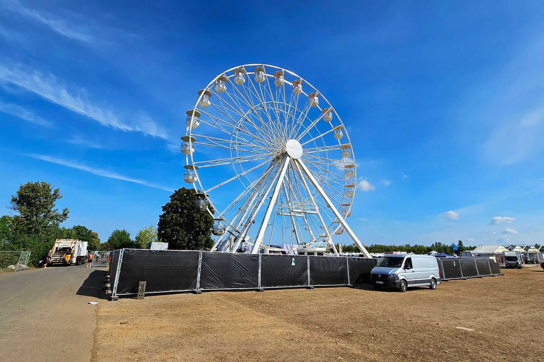 Nach Brand eines Riesenrads auf dem Highfield Festival