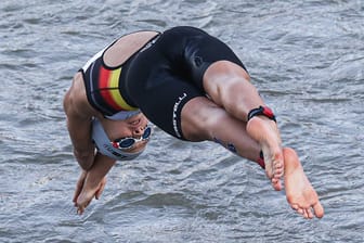 Lisa Tertsch: Die deutsche Triathletin schwamm beim olympischen Wettkampf bereits in der Seine.