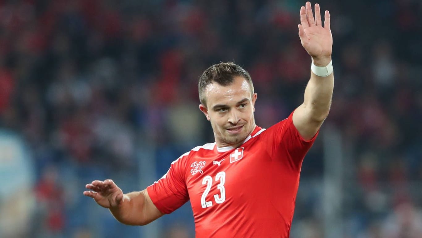 Xherdan Shaqiri im Trikot der Schweizer Nationalmannschaft: Der Offensivspieler hatte seine Karriere in der "Nationalmannschaft" fertig.