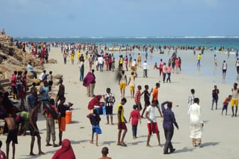 Lido Beach in Mogadishu