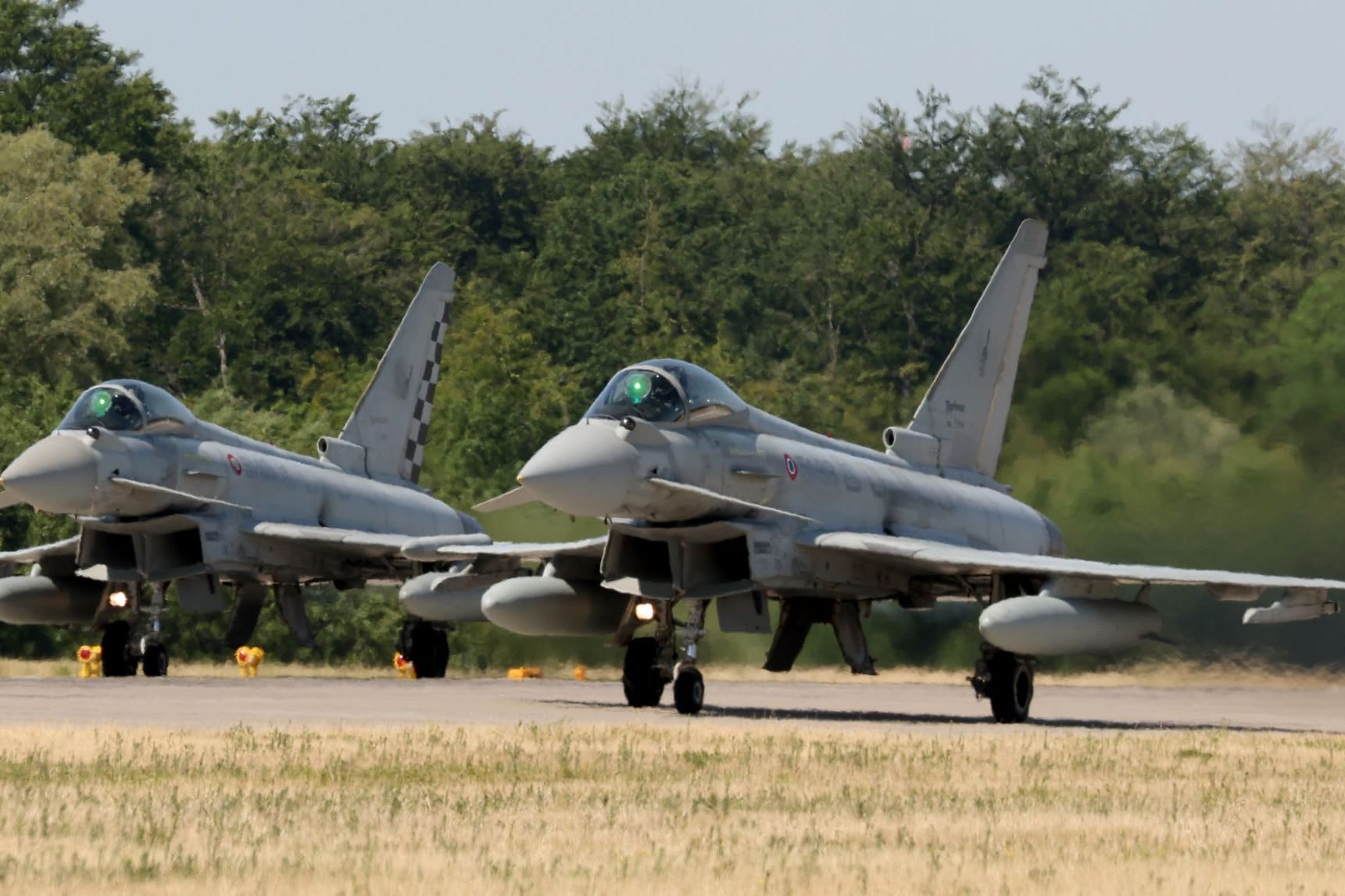 Eurofighter auf dem Flughafen Rostock-Laage