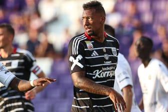 Jérôme Boateng im Trikot des LASK: Kein warmer Empfang beim Spiel in Wien.