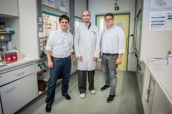 Emanuel Hupf, Marvin Janssen und Jens Beckmann (v.l.): Ihre Entdeckung gilt als revolutionär.