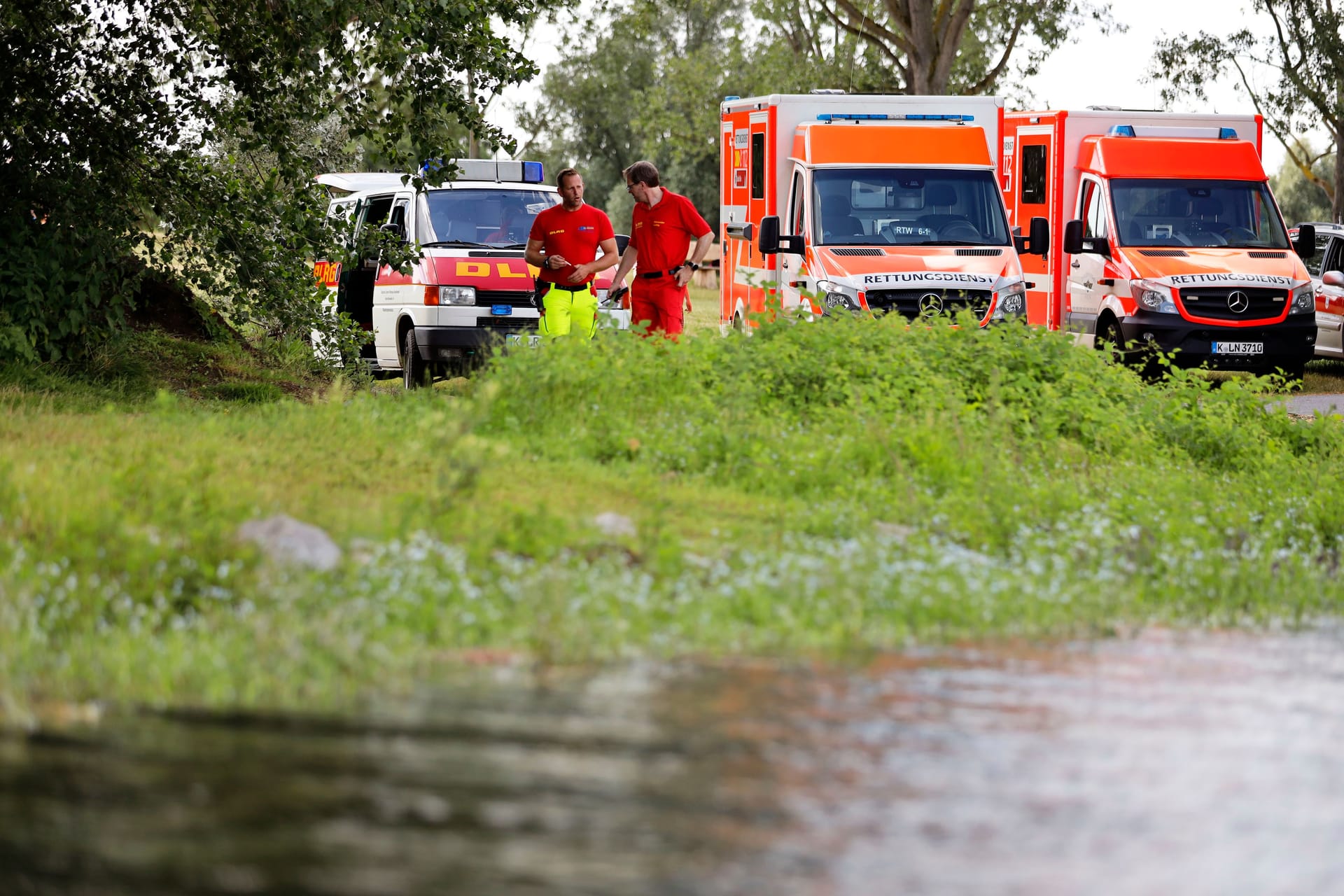 Einsatz an einem Badesee (Symbolbild): Die Frau konnte nicht mehr gerettet werden.